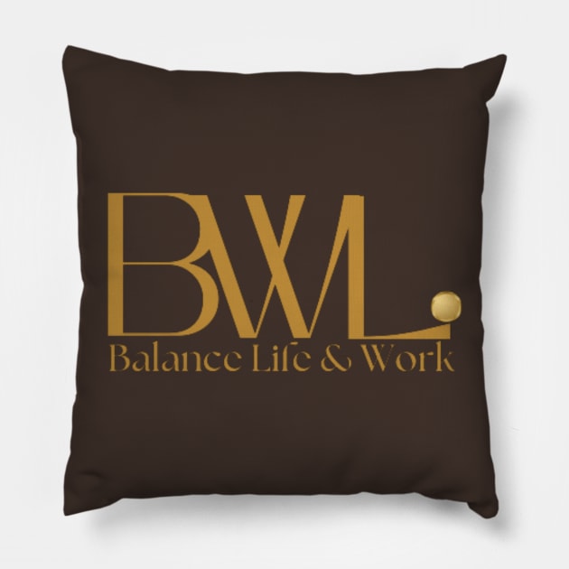 Balance Life and Work Pillow by Printing Shop