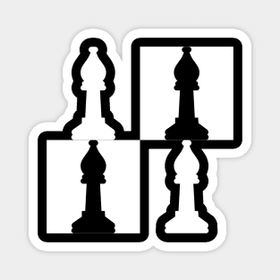 Chess bishops Magnet