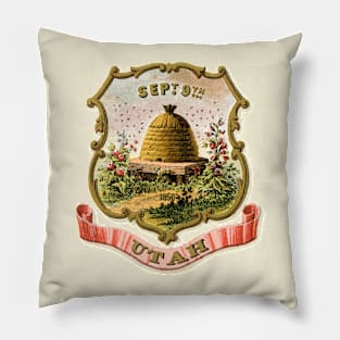 1876 Utah Coat of Arms Pillow