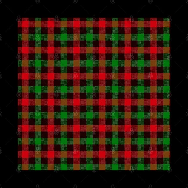 Red Green and Black Tartan Plaid by Wicca Fairy