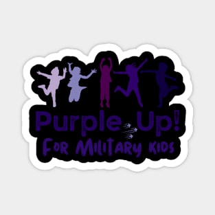 Purple Up For Military Month Of Military Child Magnet
