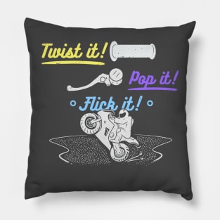 Bop a wheelie! Pillow