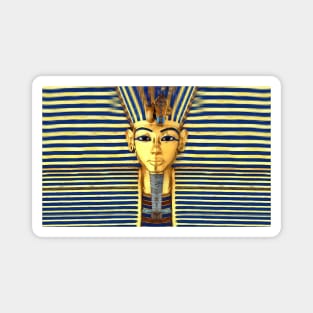 King Tut Gold & Blue Lapis Mask Magnet