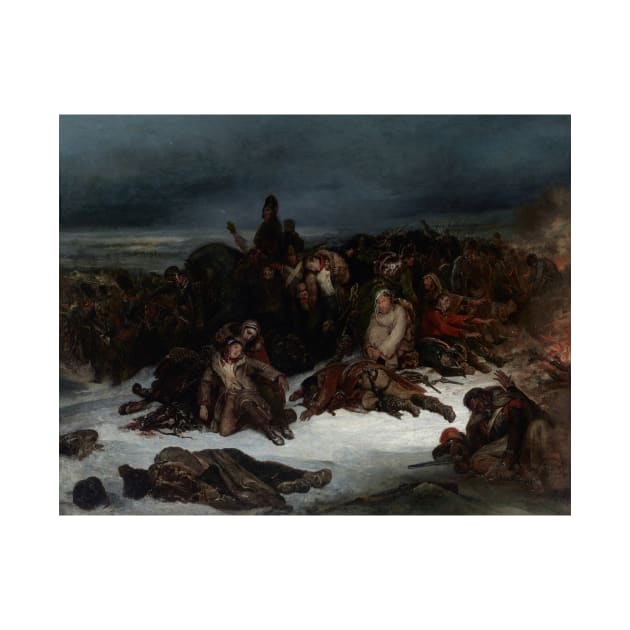 The Retreat of Napoleon's Army from Russia in 1812 by Ary Scheffer by Classic Art Stall