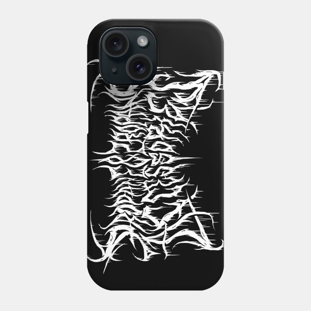 Propane and Propane Accessories - Death Metal Logo Phone Case by Brootal Branding