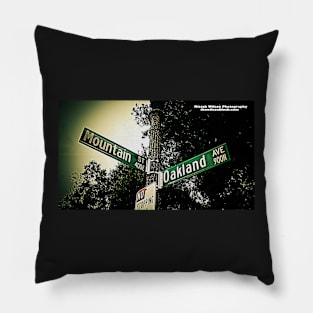 Mountain Street & Oakland Avenue, Pasadena, California by Mistah Wilson Pillow