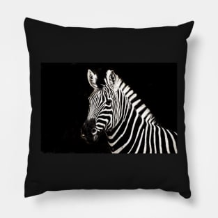 Zebra : Monochromatic | Black and White Series Pillow