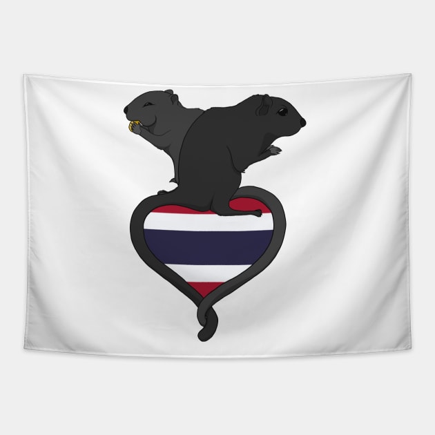 Gerbil Thailand (dark) Tapestry by RampArt