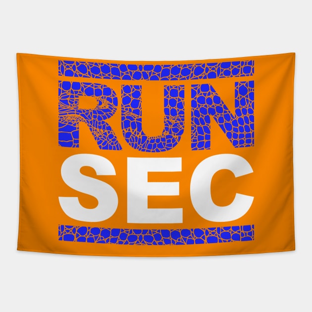 Run SEC Florida - On Orange Tapestry by humbulb