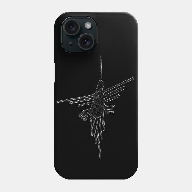 Nazca Lines, hummingbird, Pre Columbian, Peru Phone Case by StabbedHeart