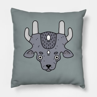 Purple deer Pillow