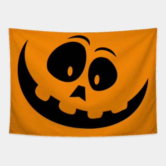 Pumpkin Halloween Tapestry by Dog and cat lover