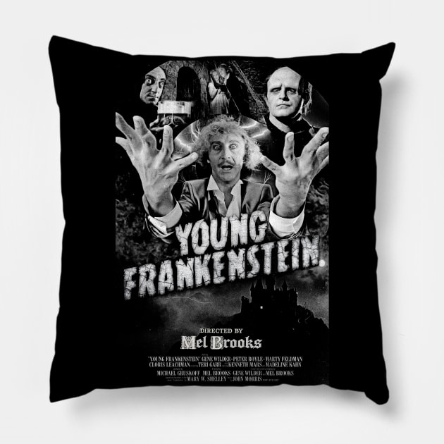 Young Frankenstein Pillow by UnlovelyFrankenstein