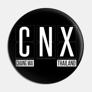 CNX - Chang Mai Thailand Souvenir or Gift Shirt Apparel Pin