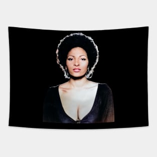 Pam Grier Potrait Tapestry