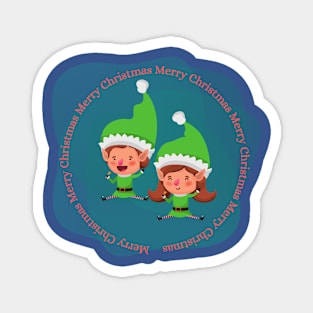 Santa elves Magnet