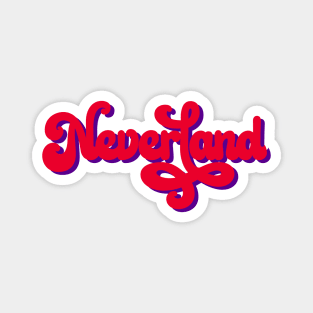 G idle neverland typography Magnet