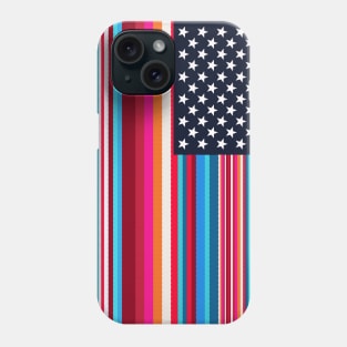 Serape American Flag // Mexican American Heritage Phone Case