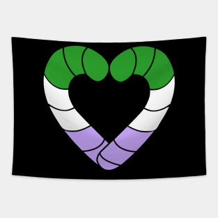 Candy Cane Pride Tapestry