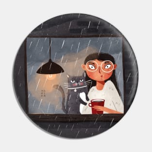 Rainy day Pin