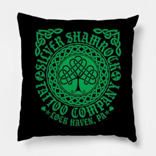 2k24 Silver Shamrock Tattoo Company St. Paddy's Style 03 Green Pillow