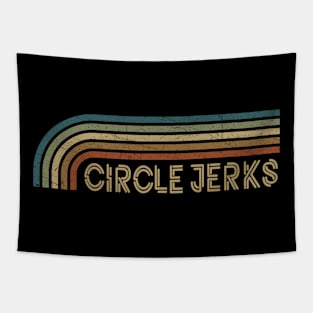 Circle Jerks Retro Stripes Tapestry