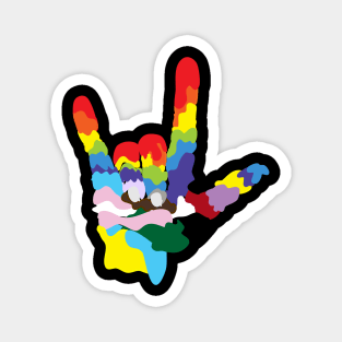 Pride Hand Love LGBTQ Magnet