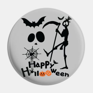 Happy Halloween scary Pin