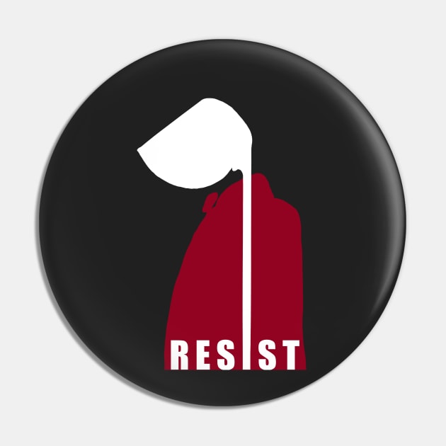 Women Rights Resist Supporting Pin by Relaxing Art Shop