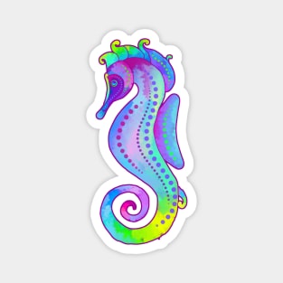 Watercolor Seahorse Art Magnet