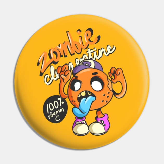 Zombie Clementine Pin by Monicherrie