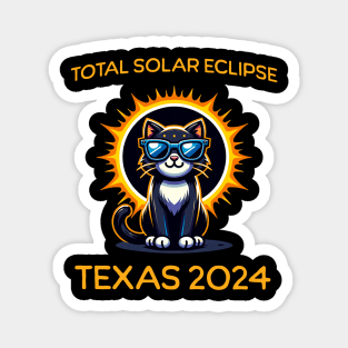 Total Solar Eclipse Texas 2024 Magnet