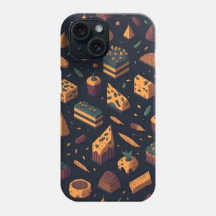 food repeating pattern Phone Case