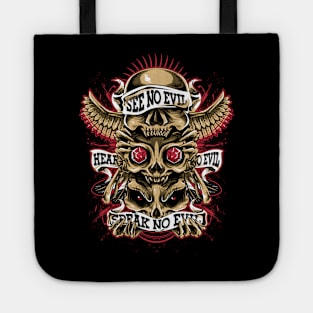 skulls totem Tote