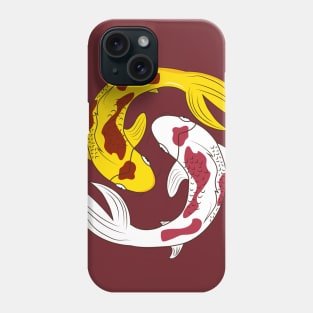 Yin and Yang koi fishes Phone Case