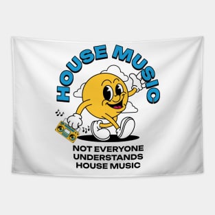 HOUSE MUSIC  - Not Everyone Understands Mascot (Black) Tapestry