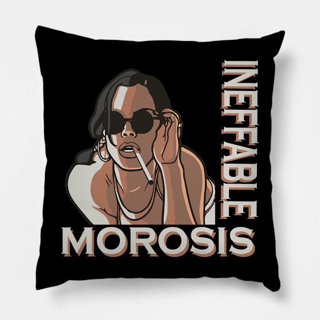 INEFFABLE MOROSIS Pillow by Socialized.id