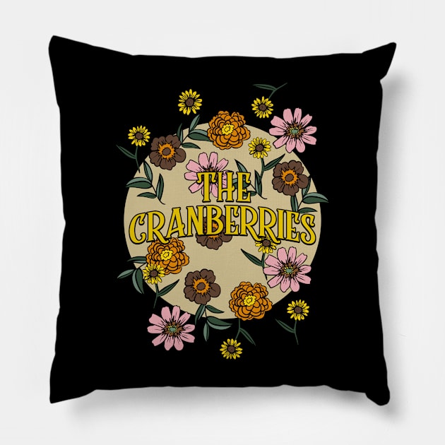 Cranberries Name Personalized Flower Retro Floral 80s 90s Name Style Pillow by Ancientdistant