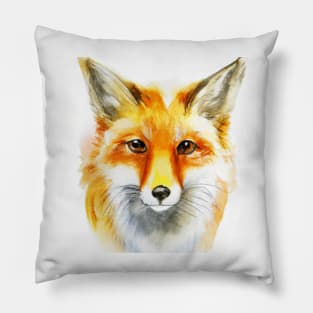 Watercolor Fox Pillow