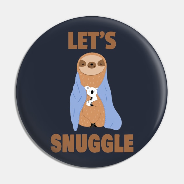 Snuggle Sloth Pin by RockettGraph1cs