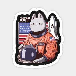 Astronaut cat Magnet