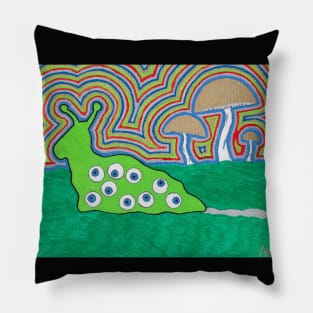 All Seeing Slug (Color Burst) Pillow