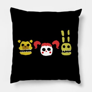 3 Creepy Freddy inspired Characters Pillow