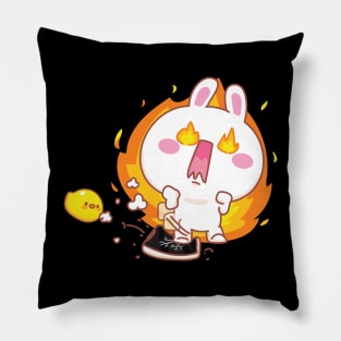 Angry bunny Pillow