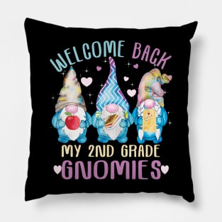 Welcome Back my 2nd grade gnomies ..Back to school 2nd grade Pillow