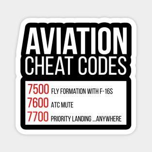 Aviation Cheat Codes Magnet