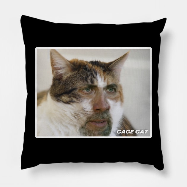 Cage Cat Pillow by NineBlack