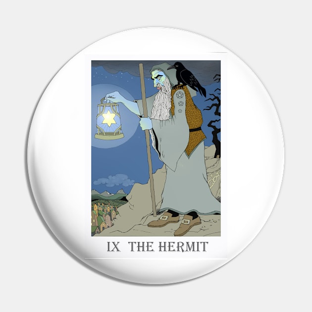 Tarot The Hermit Pin by christoph