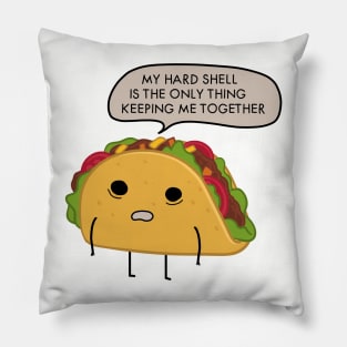 Taco hard shell soft core Pillow