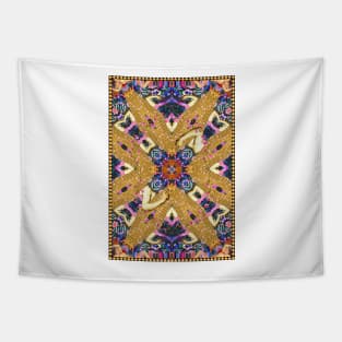 Gold chains kaleidoscopic renaissance Tapestry